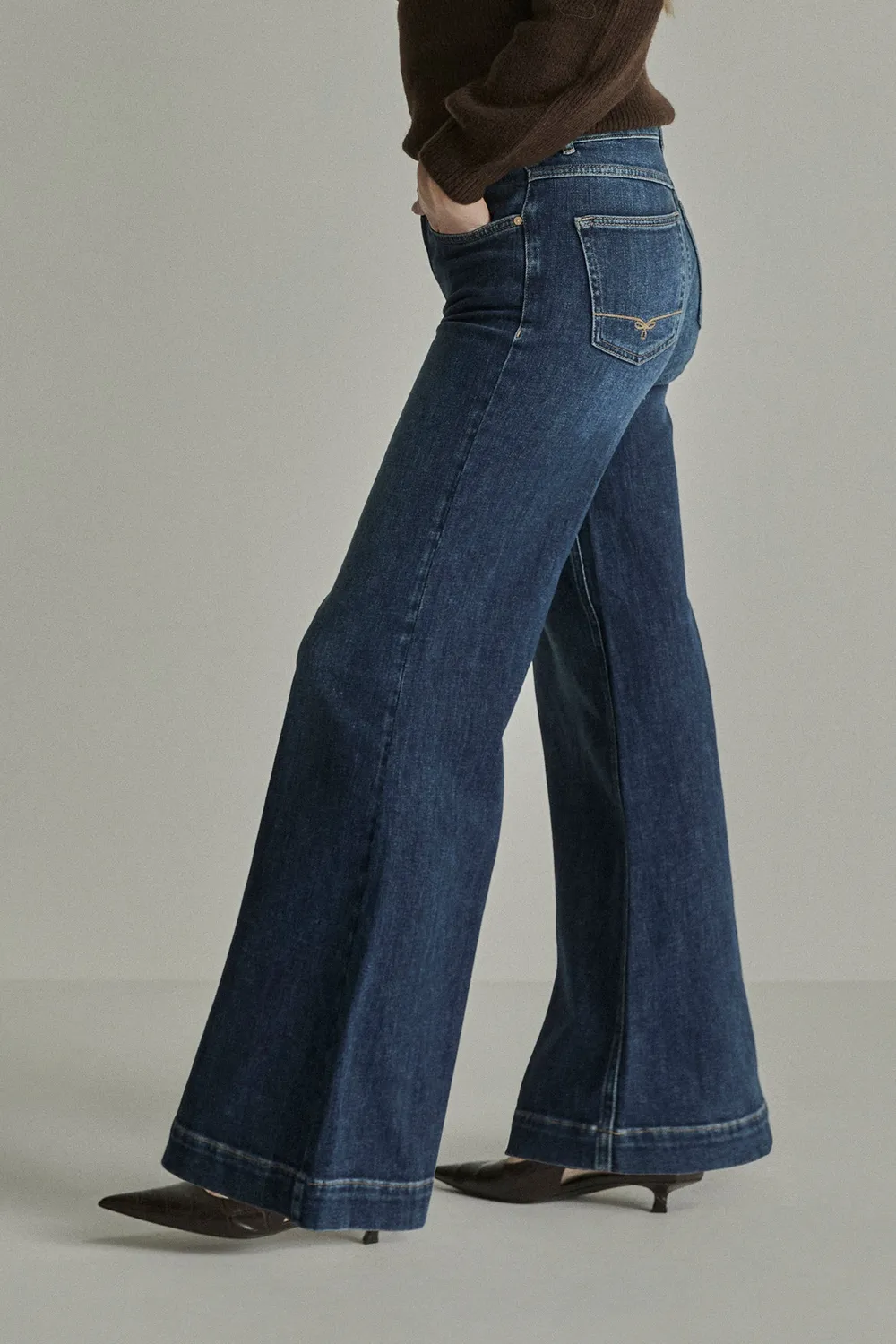 Para Mi Sharon jeans Drift Blue høj talje