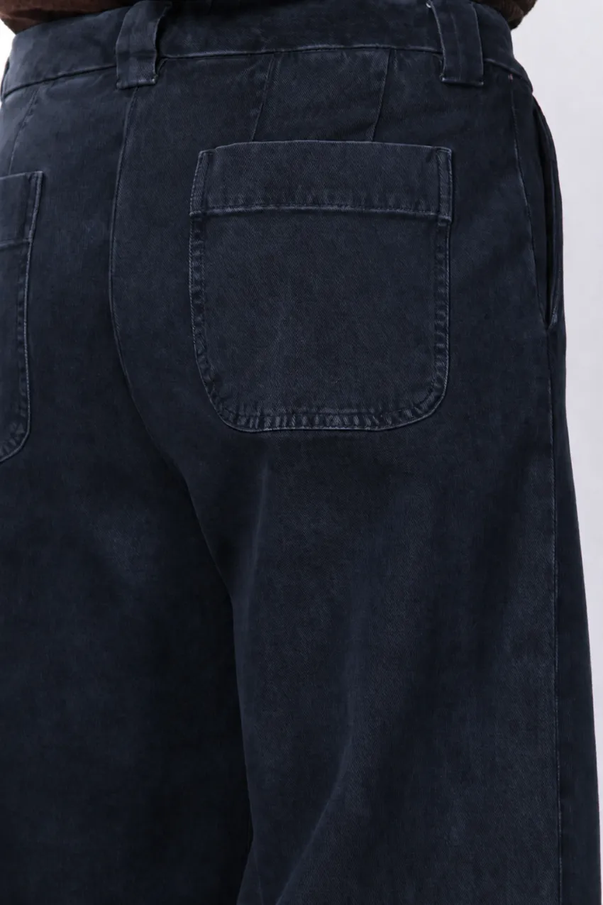 Mason's New York Studio Crop chinos mørkeblå straight