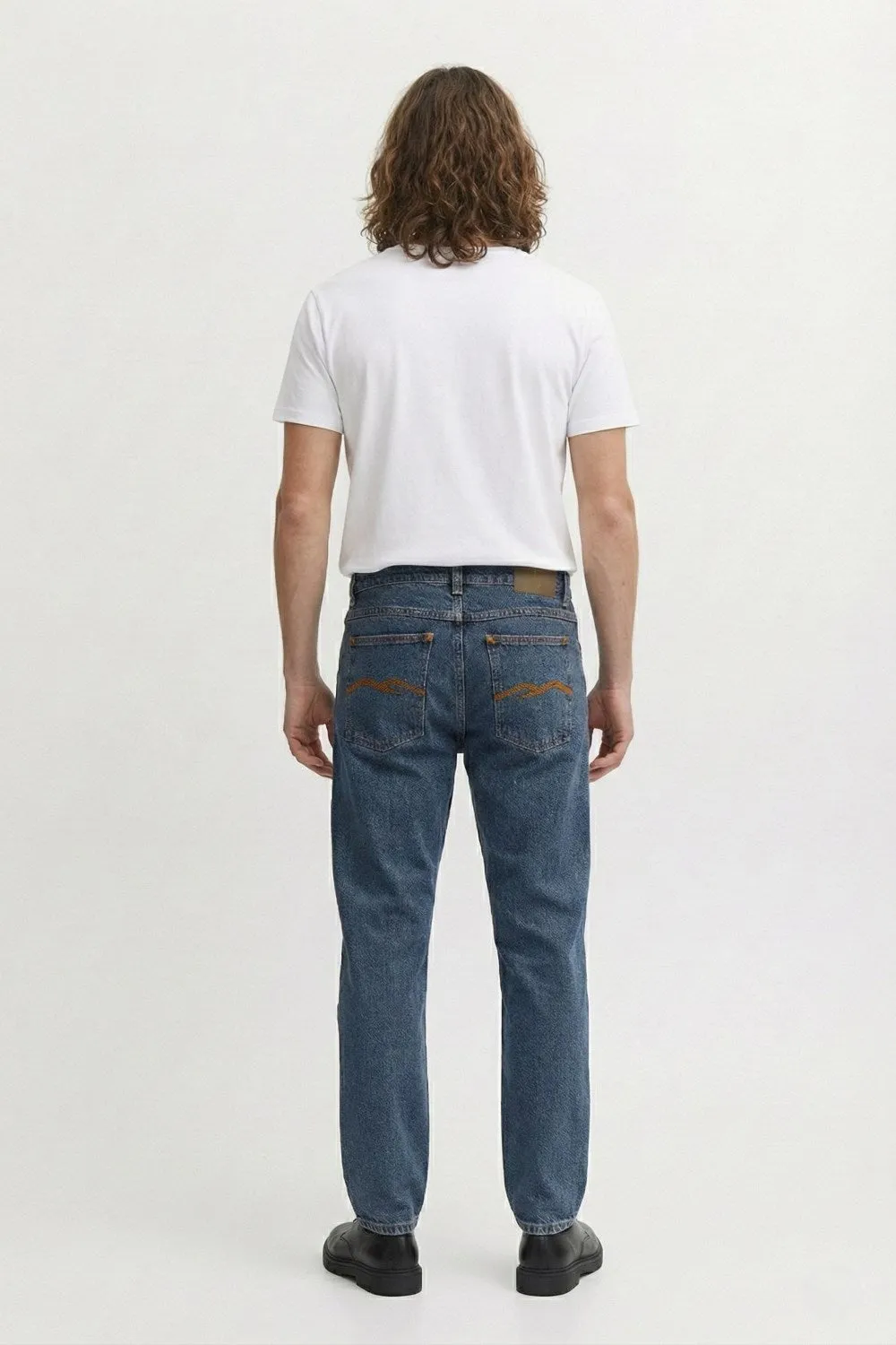 Organsk Atlantic Crisp Ravage jeans middelblå tilspidsede