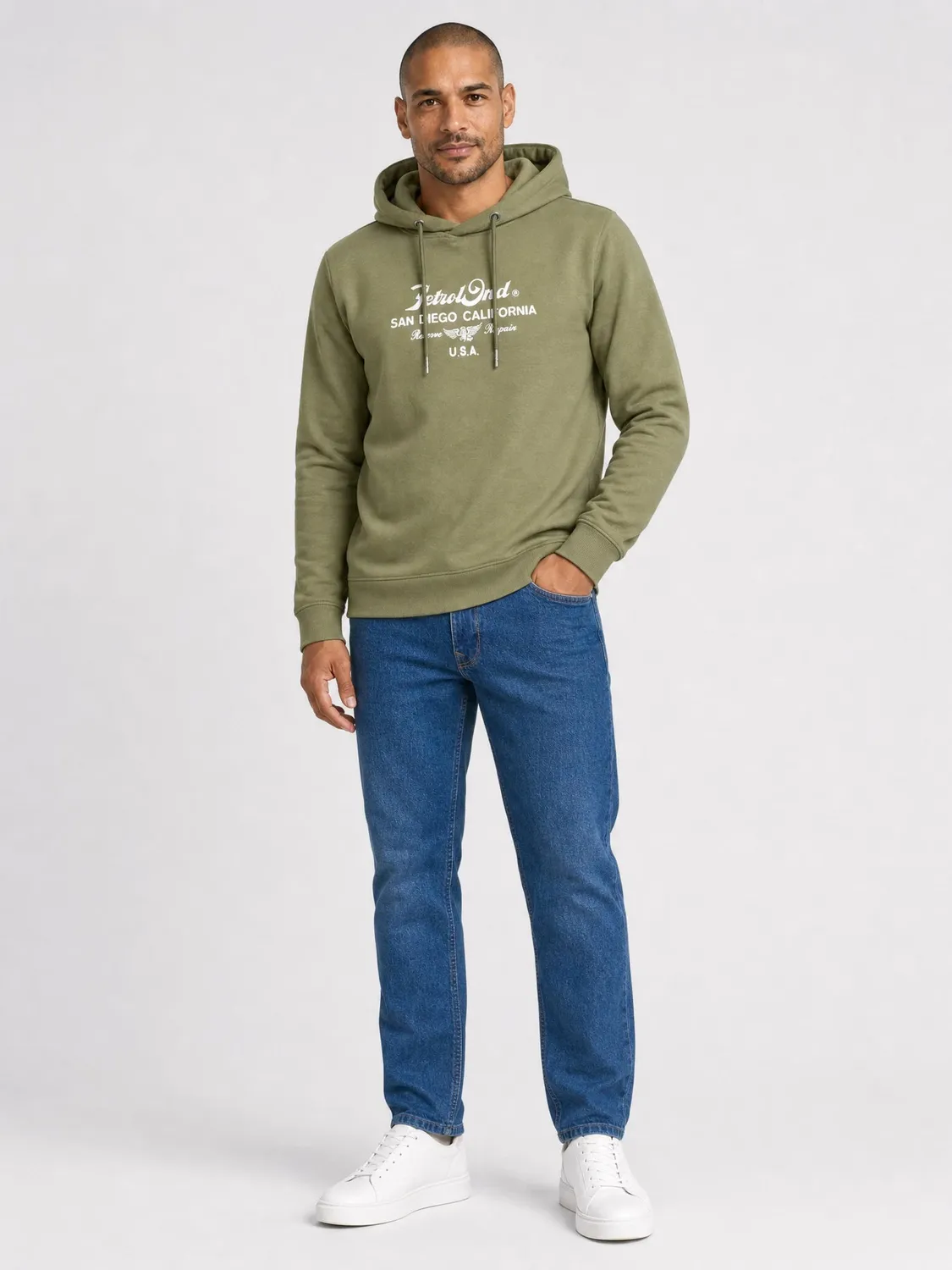 Petrol Industries Artwork Repair hoodie regular fit
