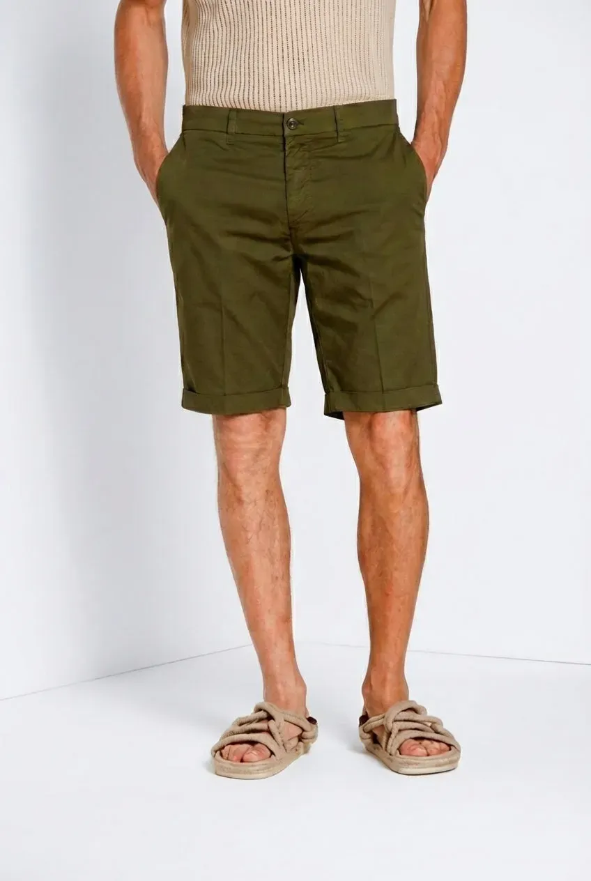 Mason's London shorts skovgrøn regular gabardine