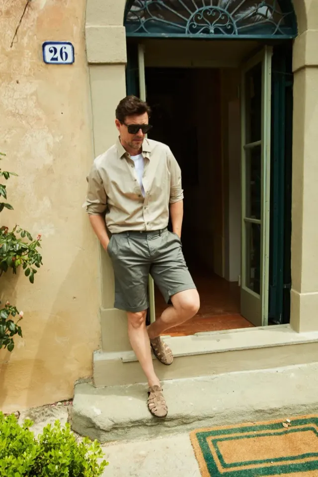 Mason's New York 2 Pinces chino shorts mørkegrå regular