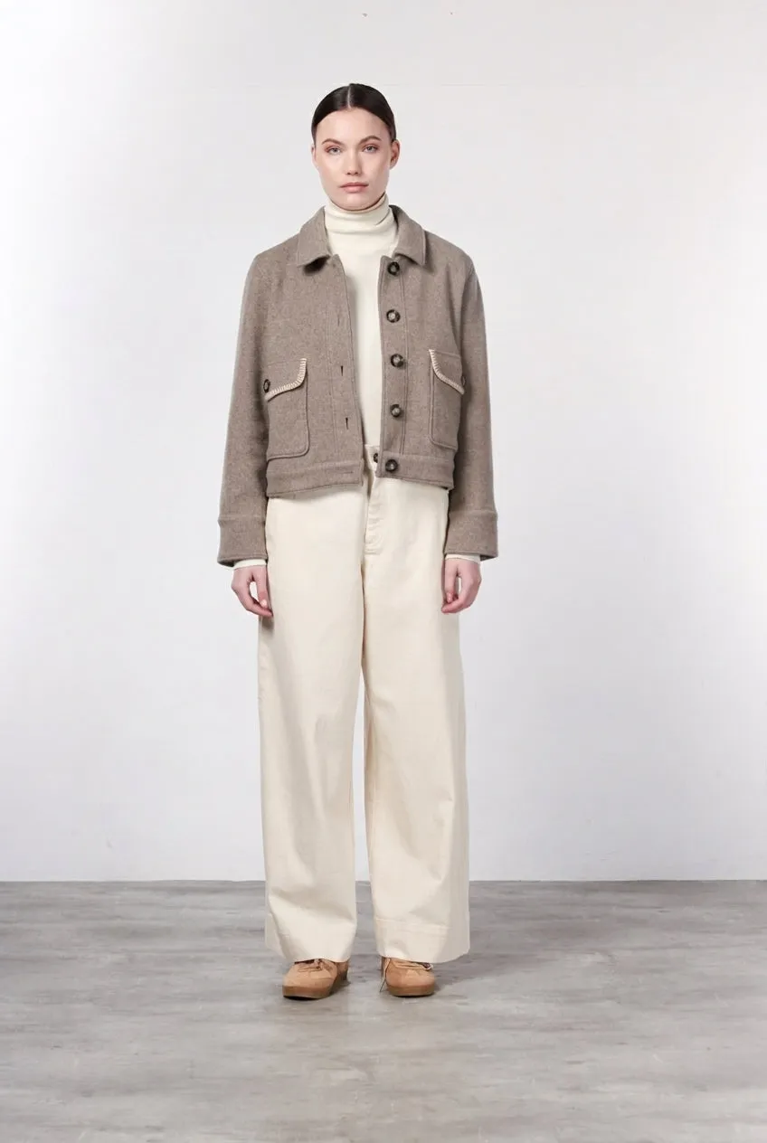 Mason's Odette uldjakke beige dame uld