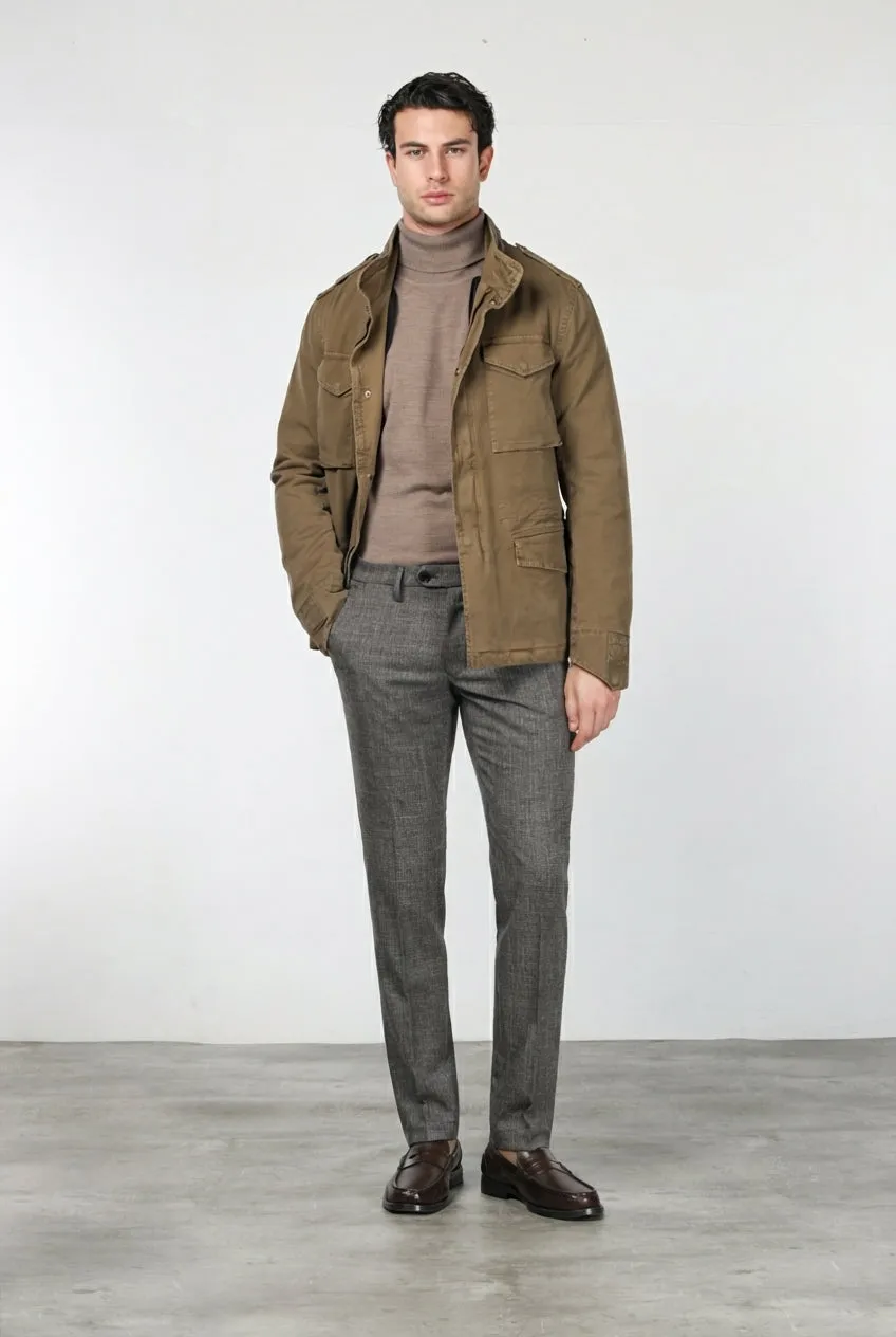 Mason's Torino City chino bukser mørkebrun slim pepita