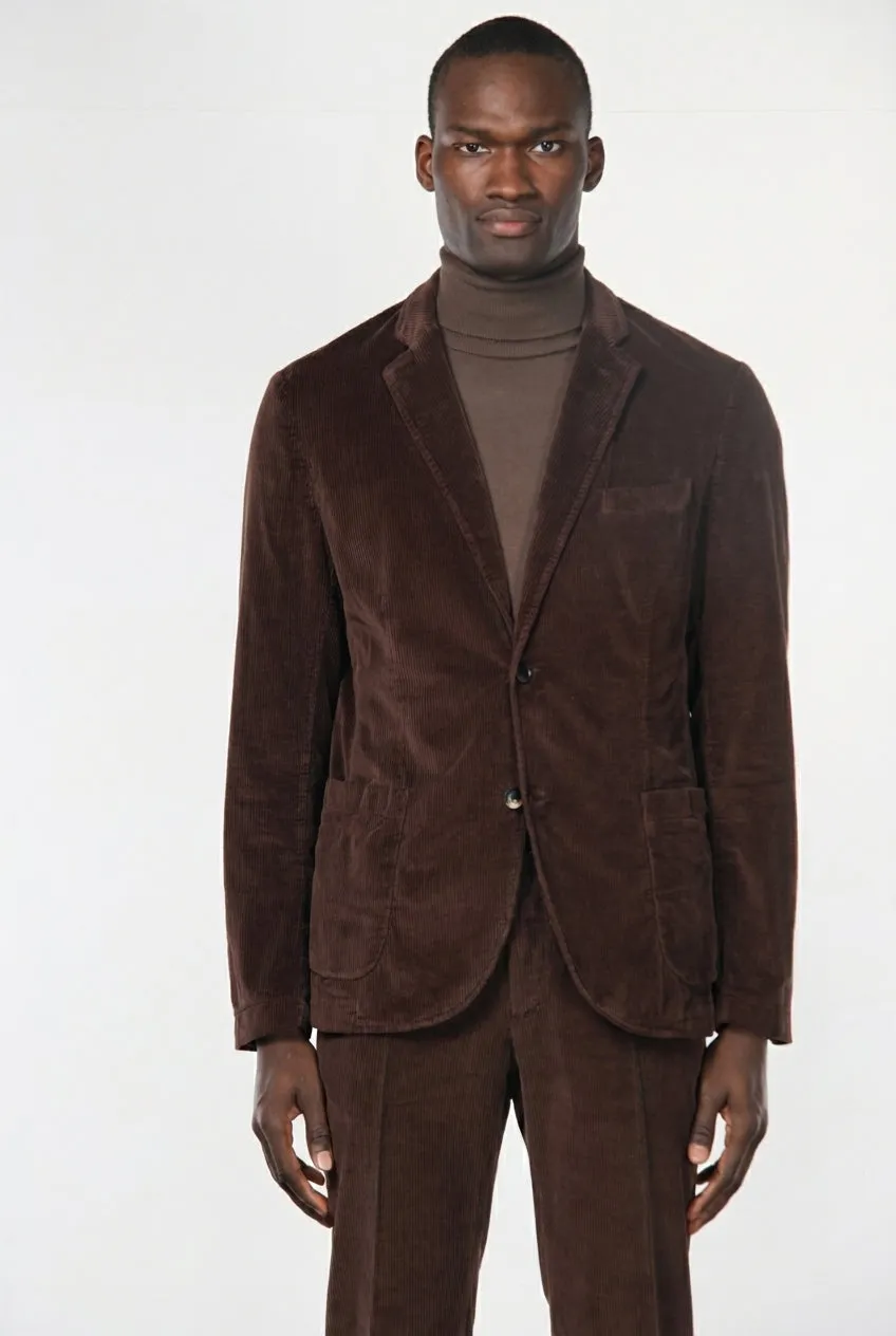 Mason's Tiziano blazer vinrød fløjl regular fit