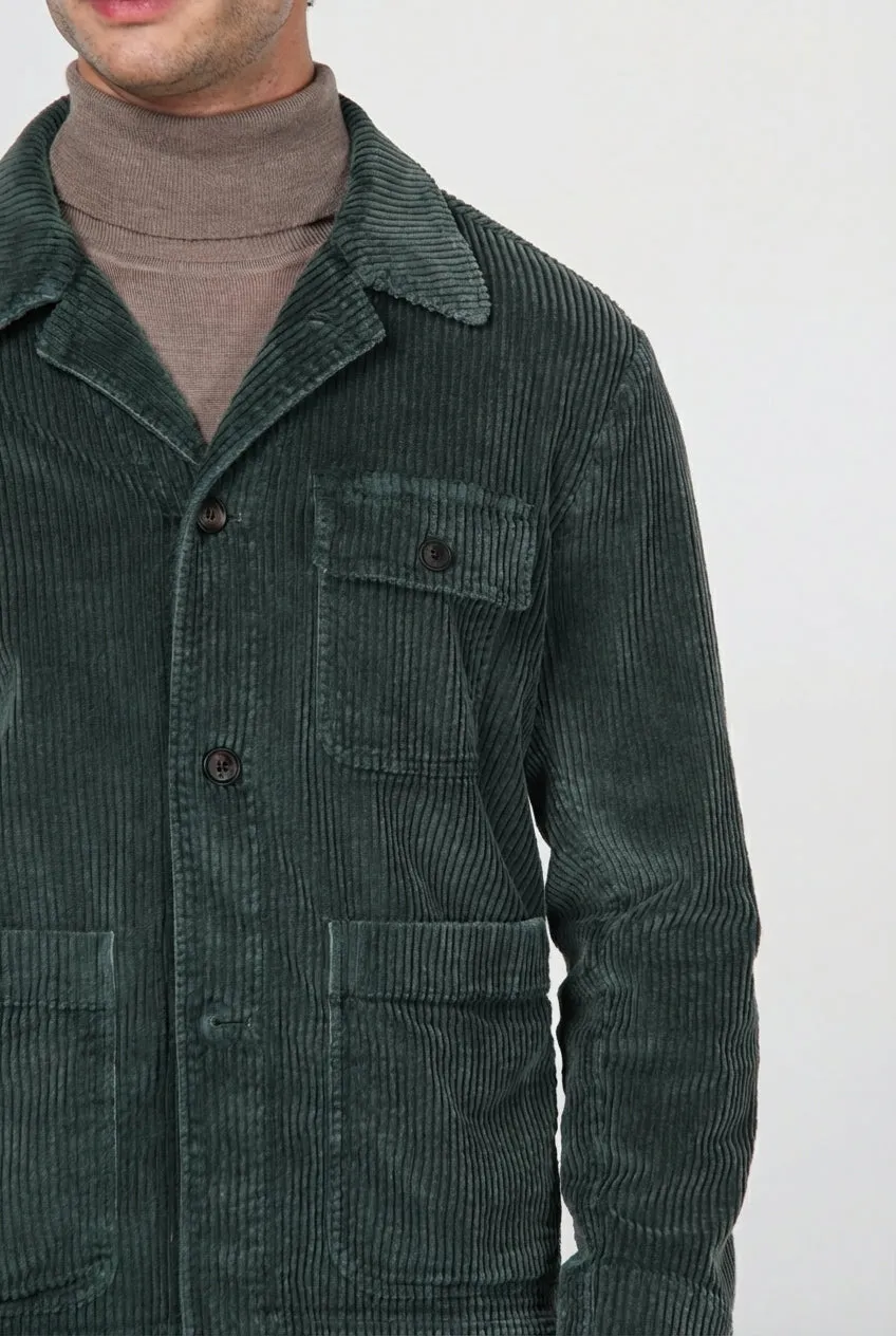 Mason's Work Jacket overshirt mørkegrøn fløjl