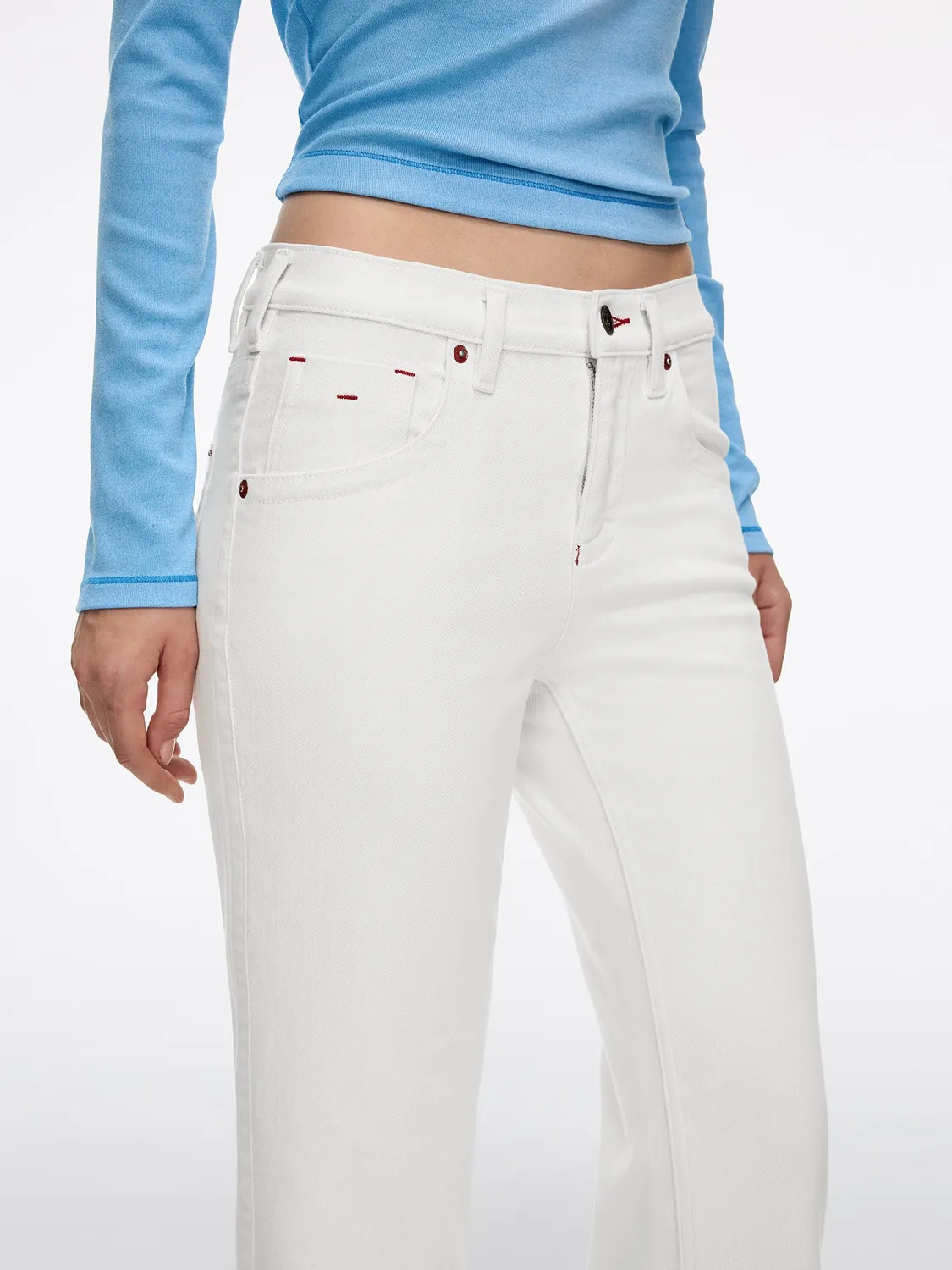Miss Sixty Tommy flare jeans hvid cashmere
