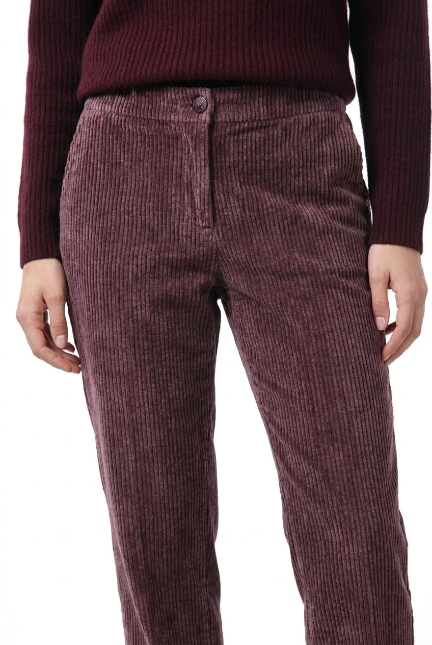 Mason's Malibu Jogger chinobukser vinrød fløjl