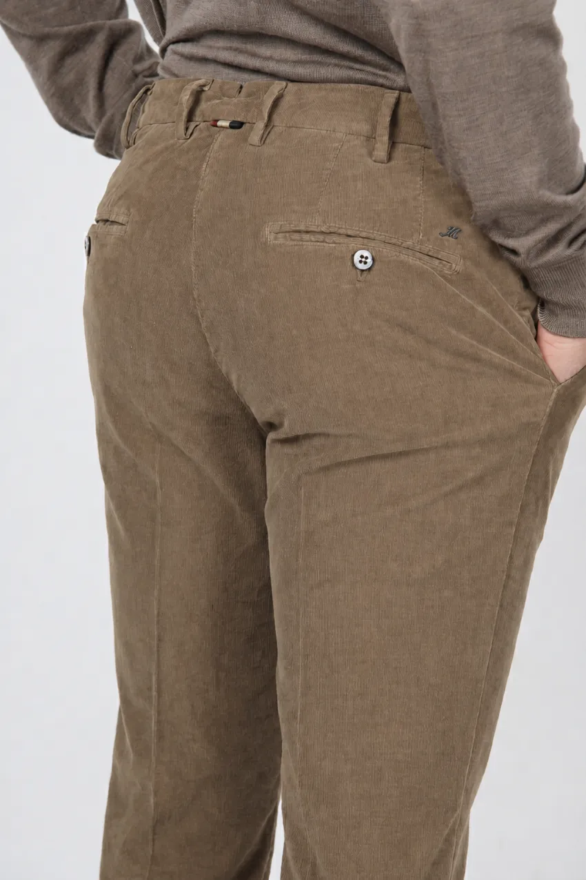 Mason's New York chinos taupe regular fit fløjl