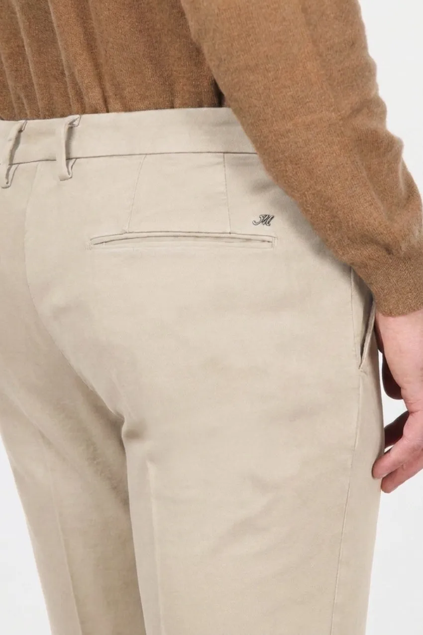 Mason's Torino Flex chinos latte slim satin