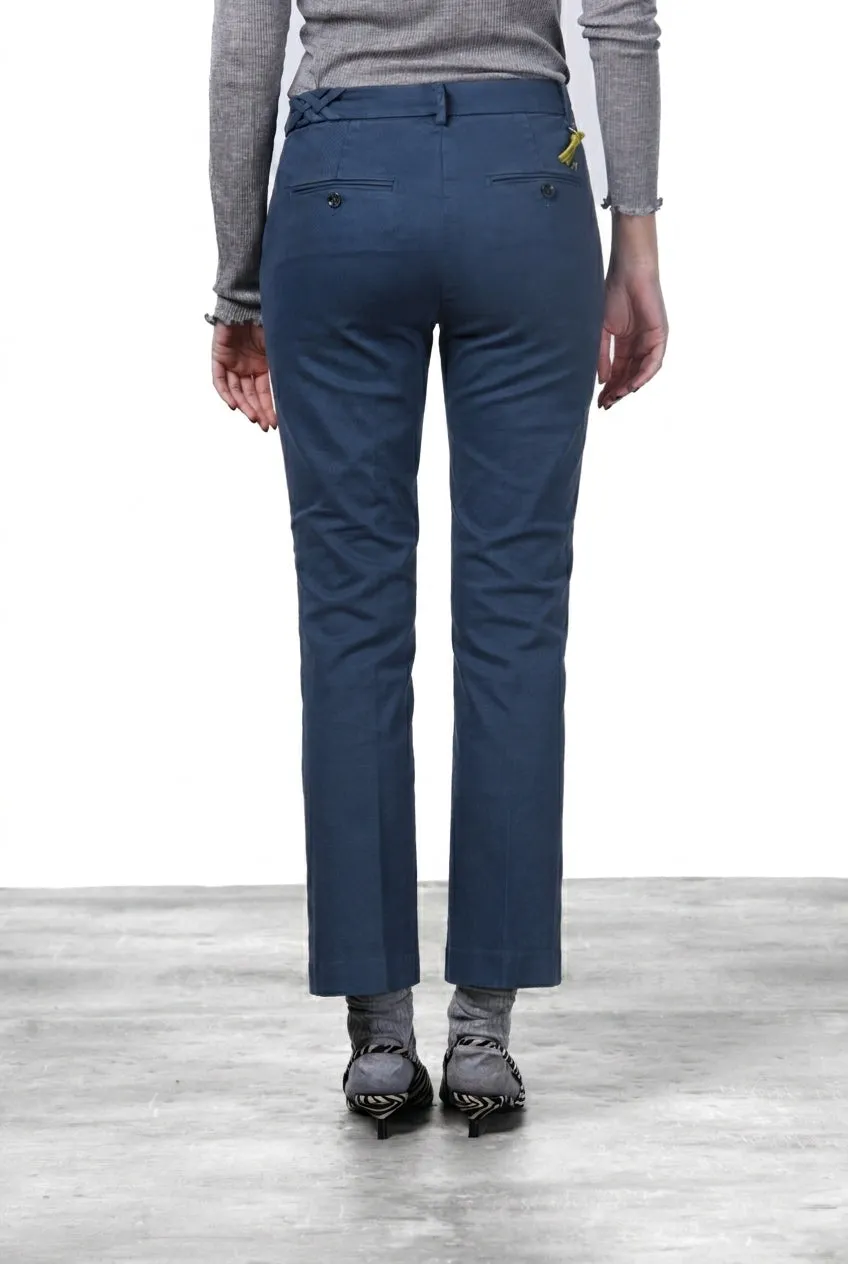 Mason's New York Trumpet chinobukser blå slim fit dame