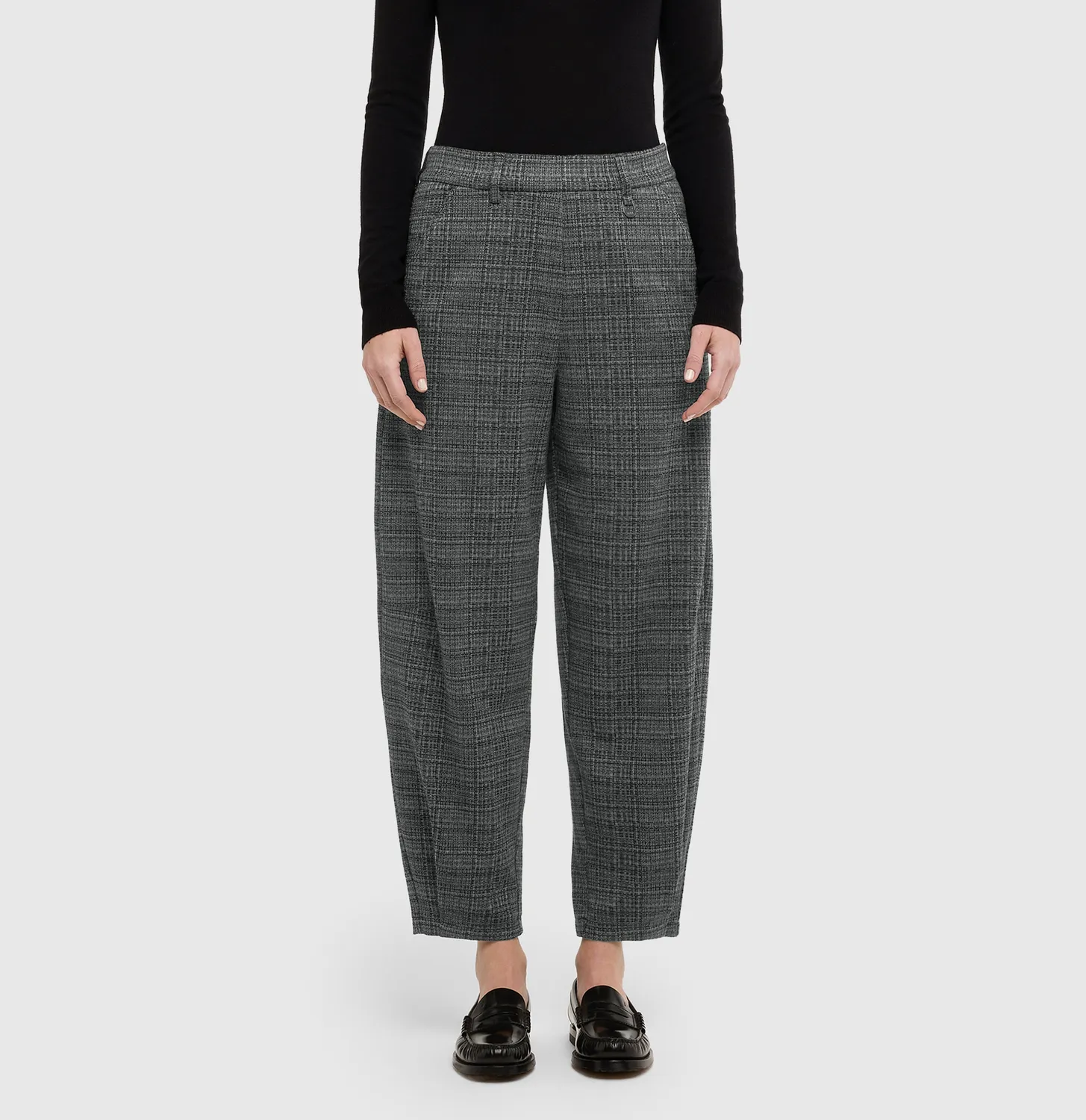 MAC Tilda 3479-00-0114 jerseybukser grå relaxed fit