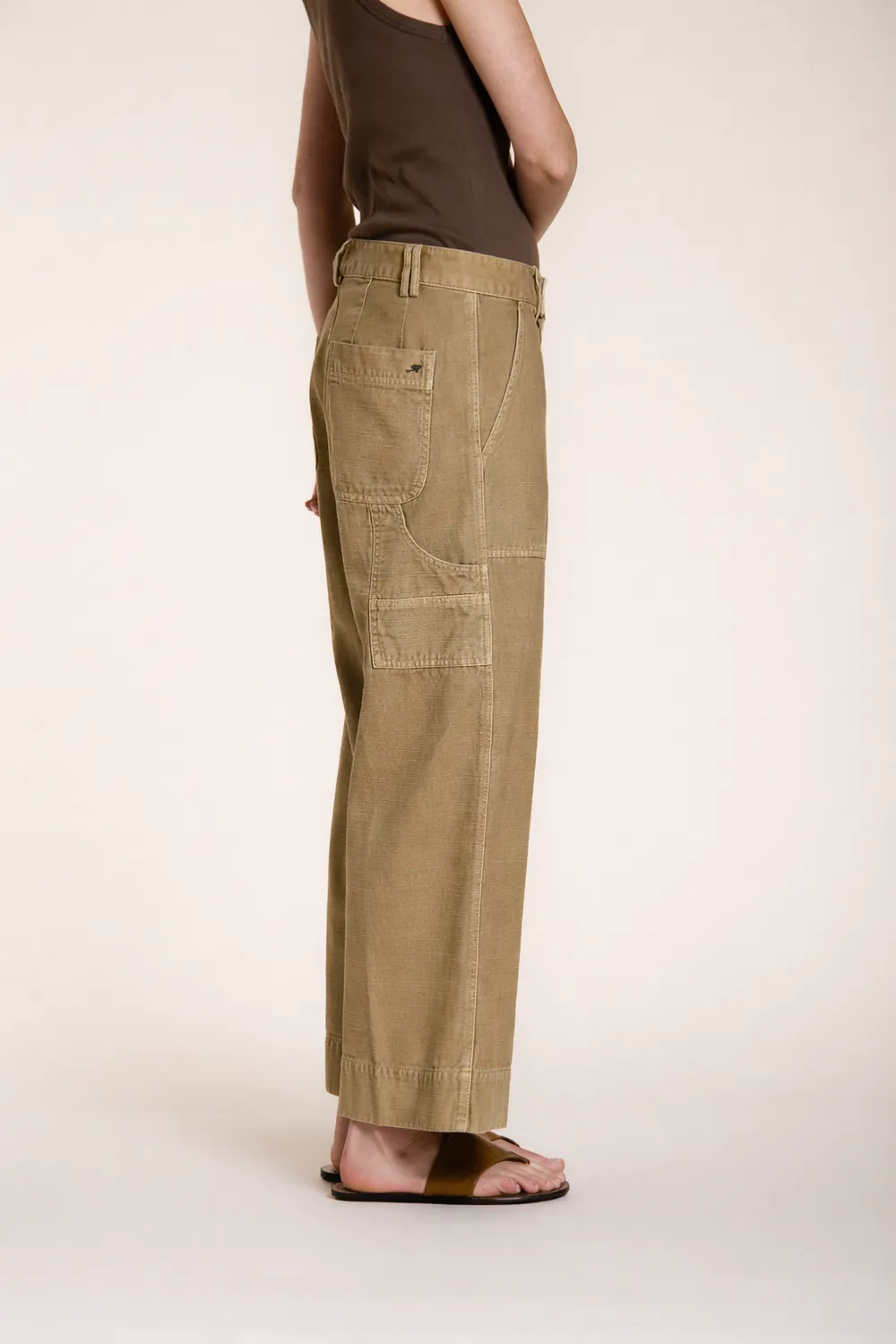 Mason's Dallas Wide cargobukser beige straight