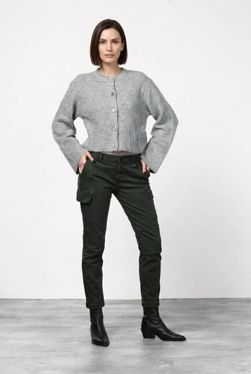 Mason's Chile City cargobukser mørkegrøn slim fit