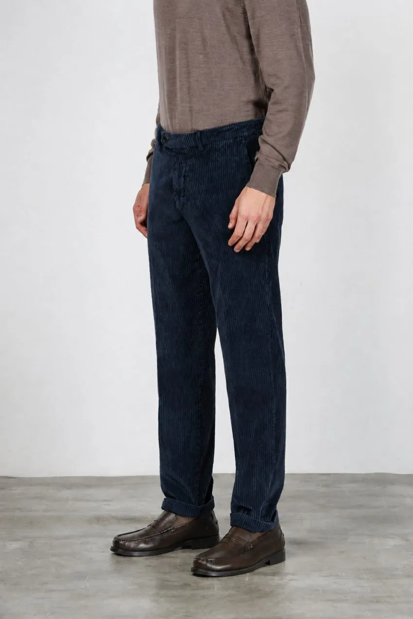 Mason's Paris chinos natblå fløjl carrot