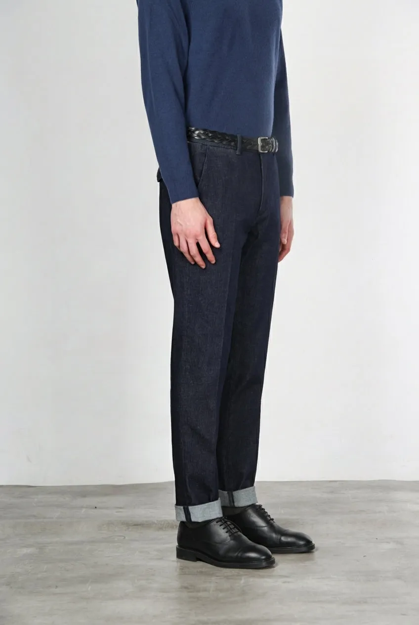 Mason's Il Chinos chinos navy relaxed stretchdenim