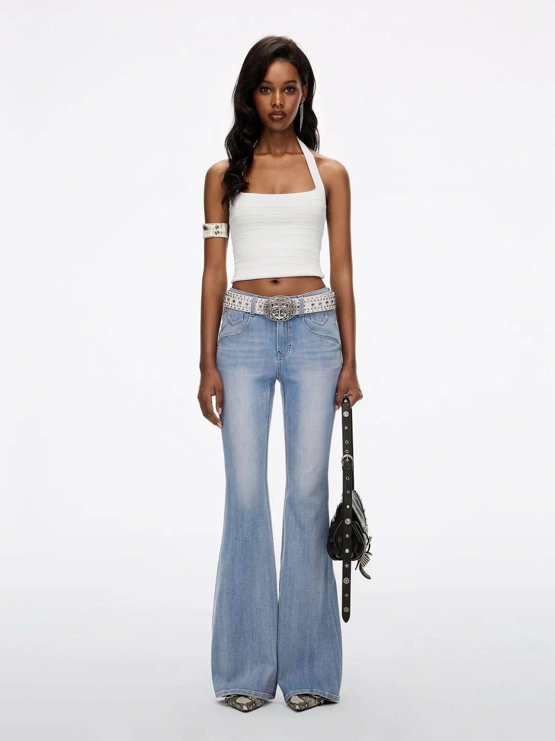 Miss Sixty Bella 6M3JJ2430GF37 flare jeans mellemblå