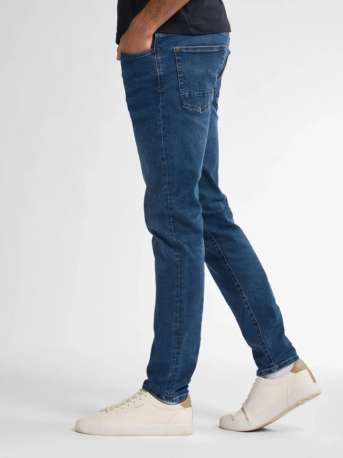 Petrol Industries Seaham Classic Slim Fit jeans medium blue stretch