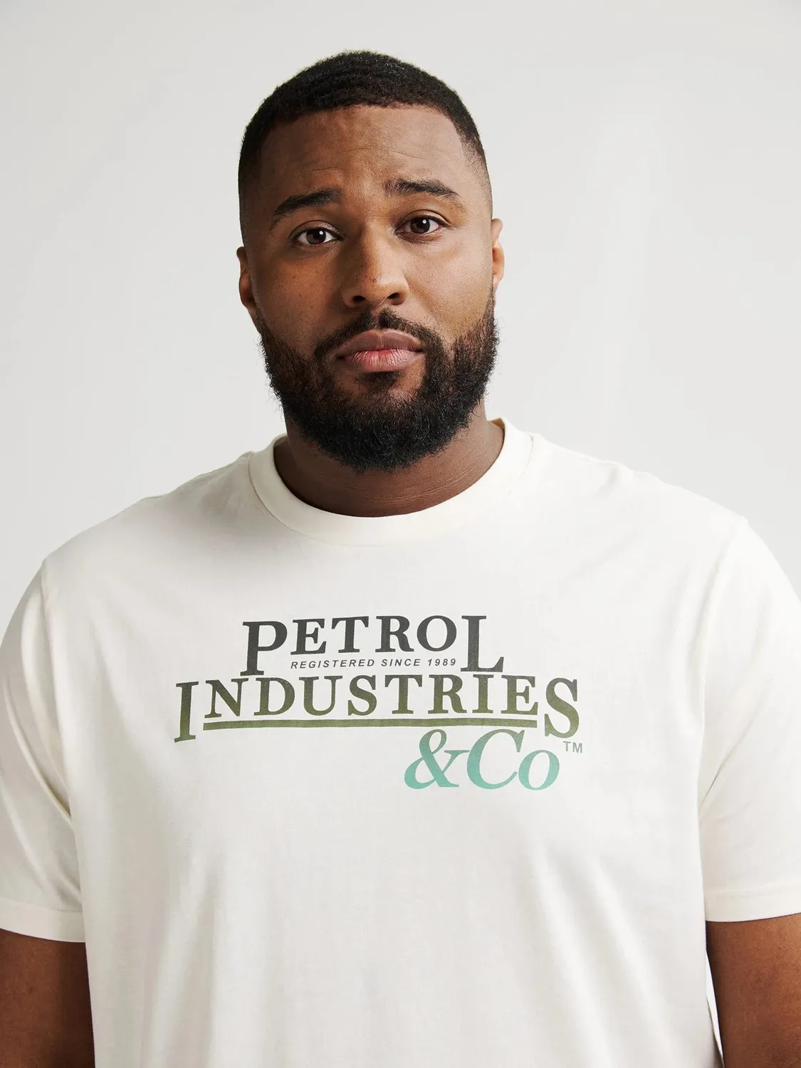 Petrol Industries Rockport T-shirt mossy stone plus size