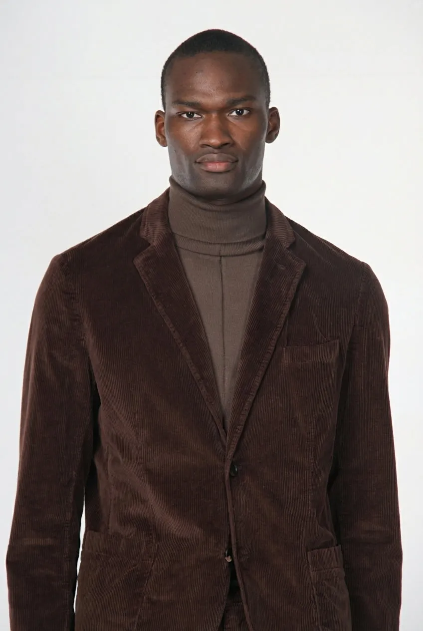 Mason's Tiziano blazer vinrød fløjl regular fit
