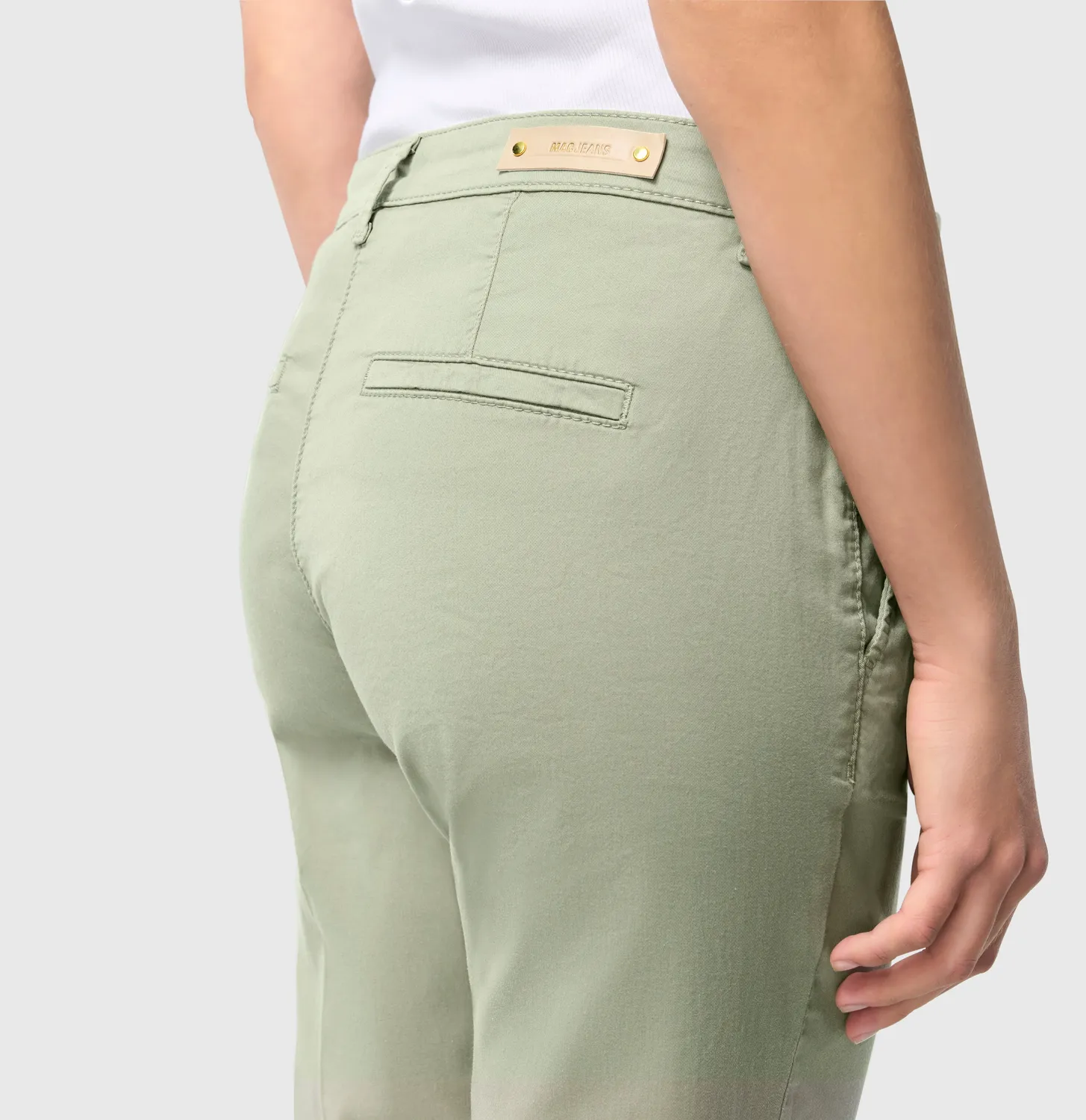 MAC Chino Turn Up 3075 slim chinos grøn