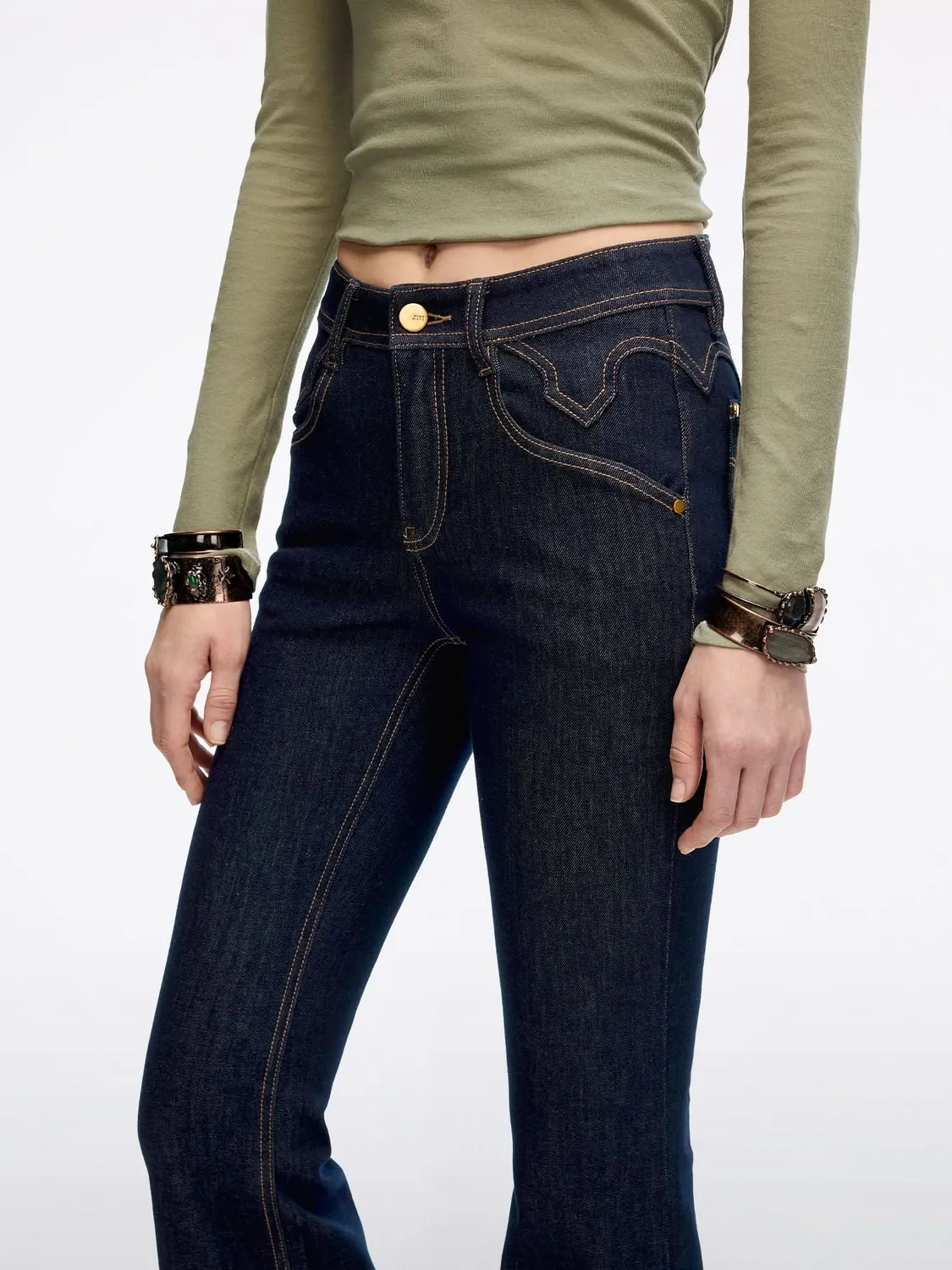Miss Sixty Bella flare jeans mørkeblå stretch