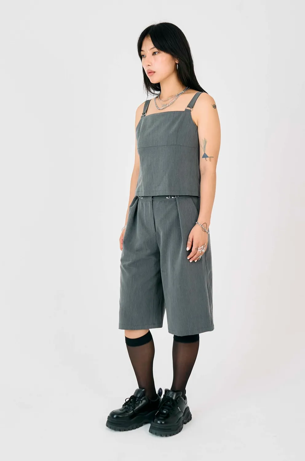 The Ragged Priest Tailor Cami Top grå bagløs