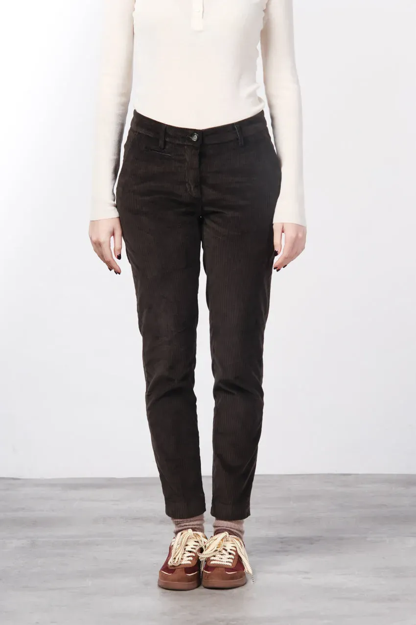 Mason's New York Slim fløjl bukser brun slim cord