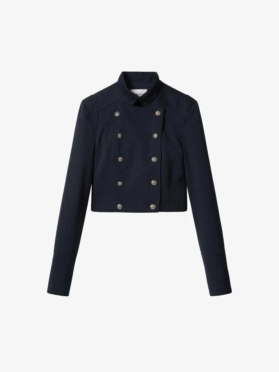 Miss Sixty Wool Blazer uldblazer mørkeblå cropped