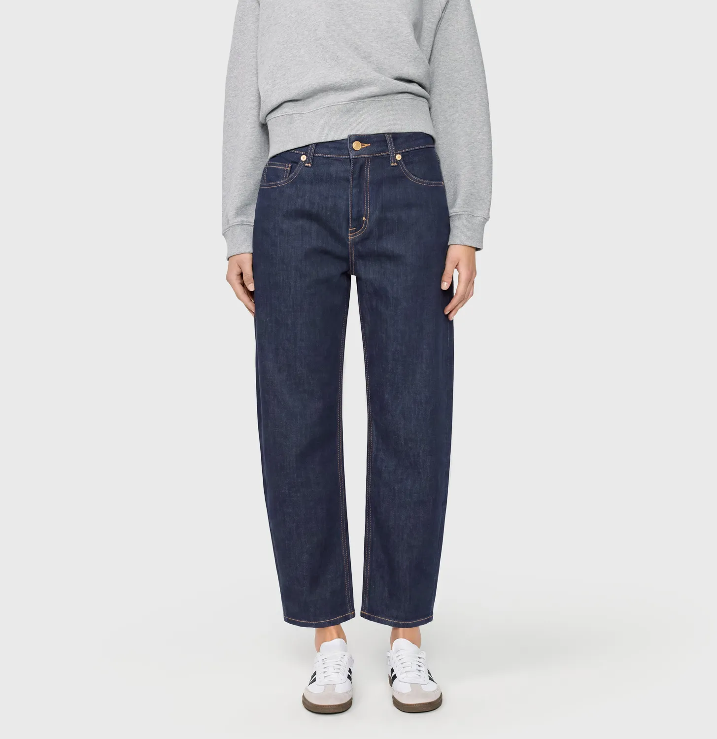 MAC Danni jeans mørkeblå barrel modal