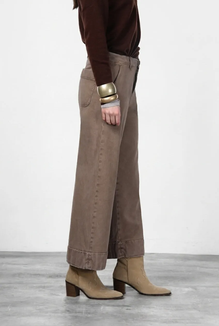 Mason's New York Studio Crop chinos mørkebeige twill