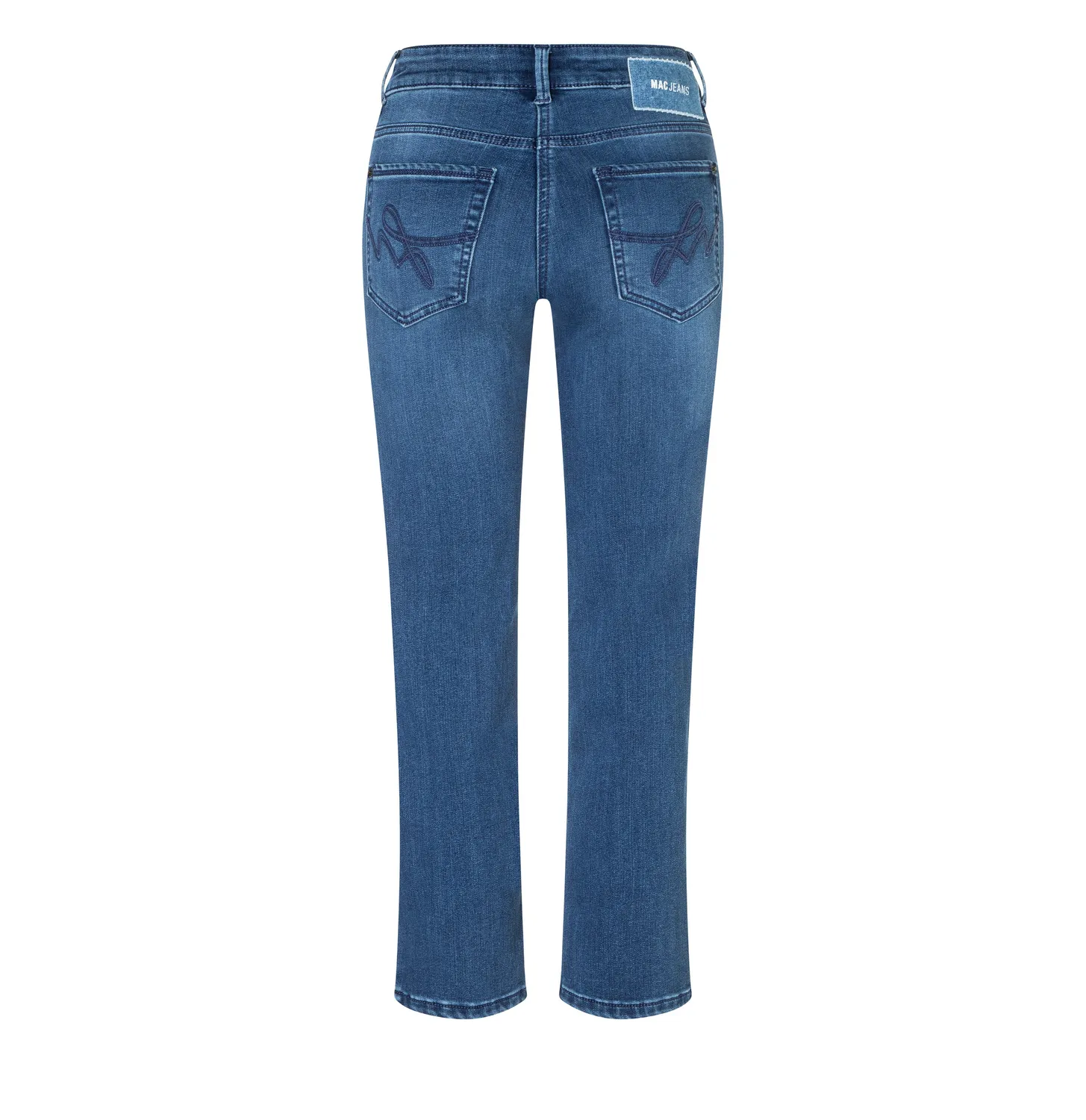 MAC Carrie slim fit jeans mellemblå vinterdenim