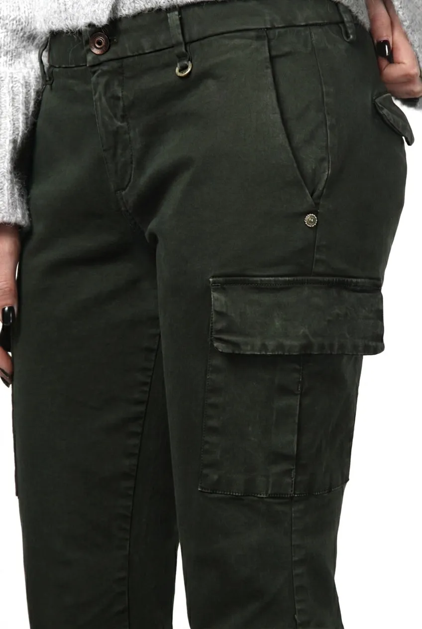 Mason's Chile City cargobukser mørkegrøn slim fit