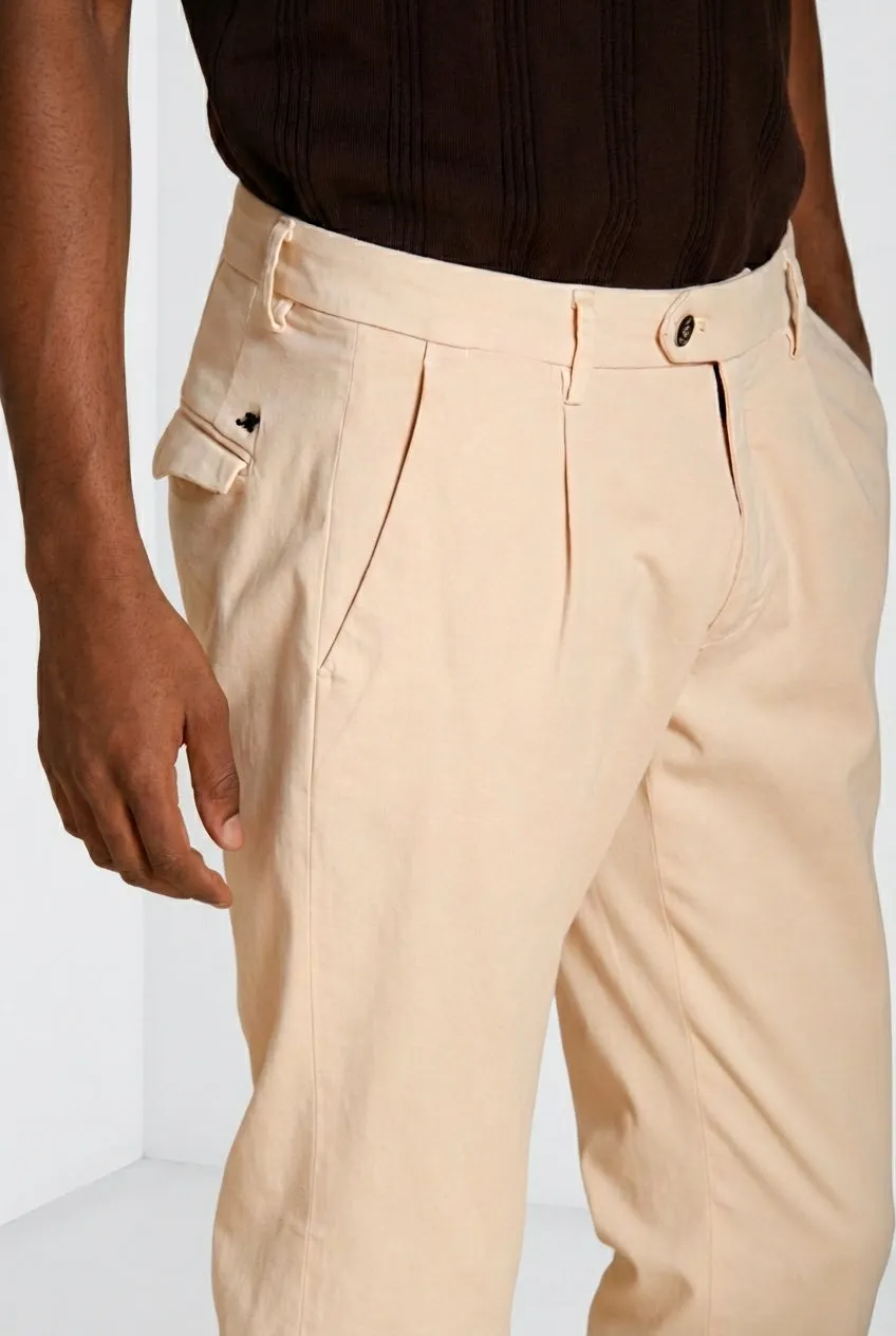 Mason's Torino 1 Pinces Flex chinos herre lyserød slim