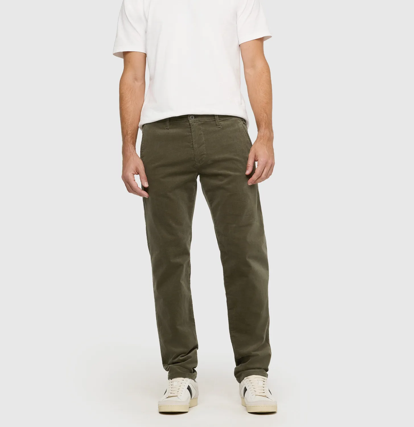 MAC Driver Pants fløjl grøn regular fit