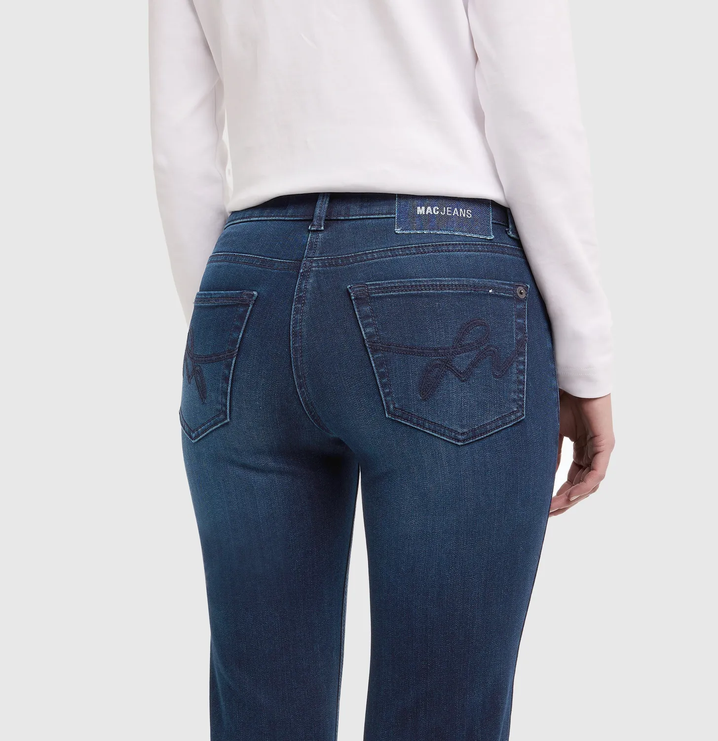 MAC Carrie slim fit jeans mørkeblå vinterdenim