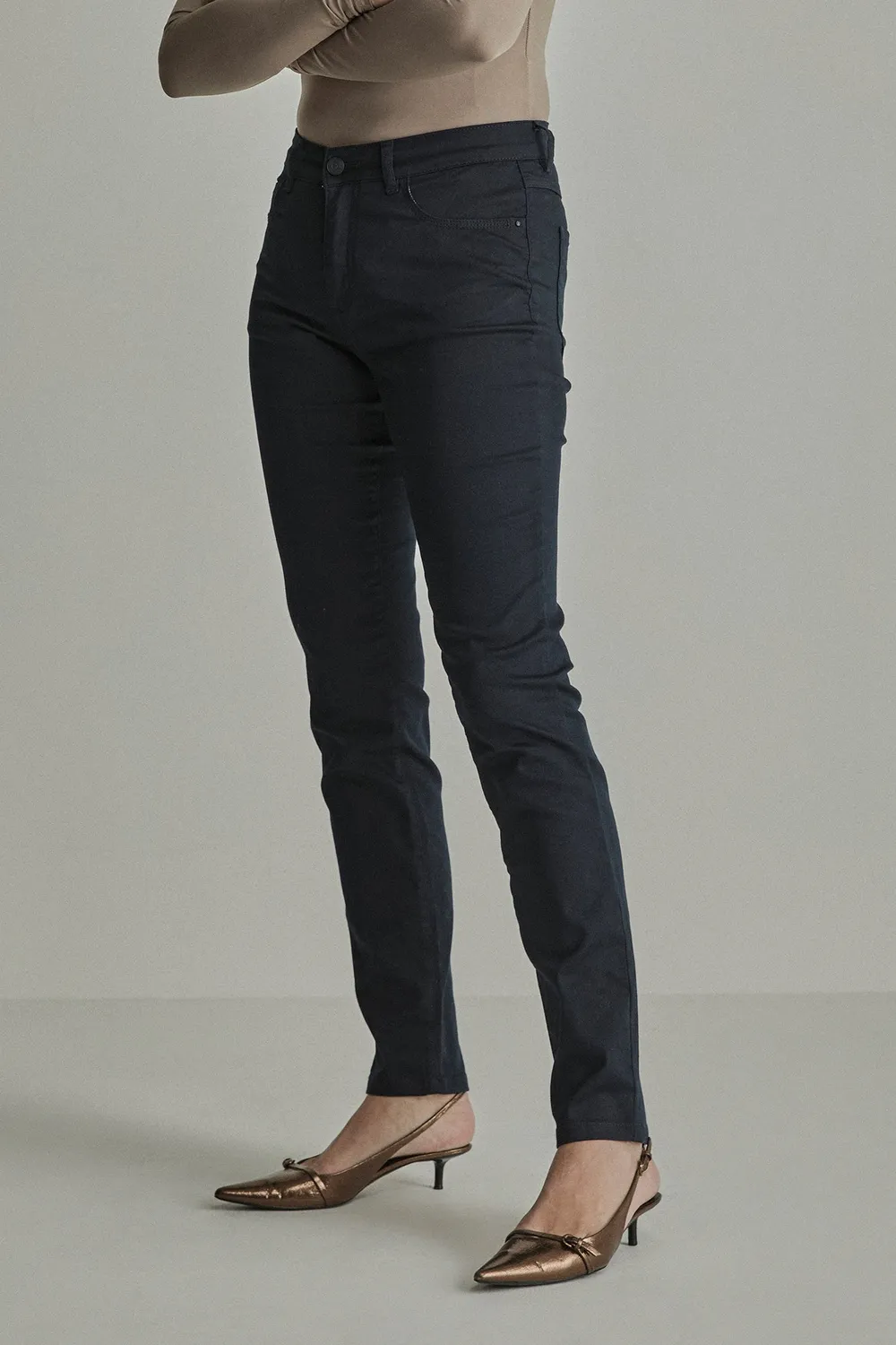 Para Mi Heaven Celine bukser Black høj talje skinny