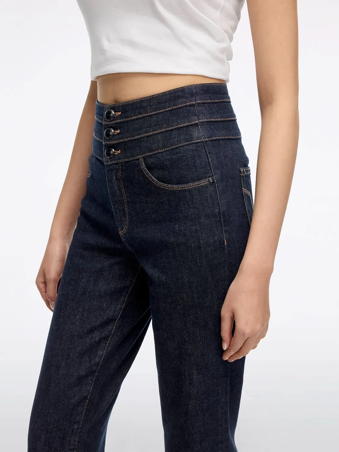 Miss Sixty straight jeans mørkeblå høj talje