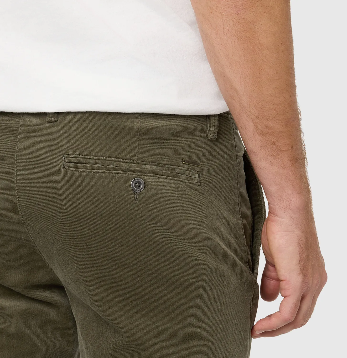 MAC Driver Pants fløjl grøn regular fit