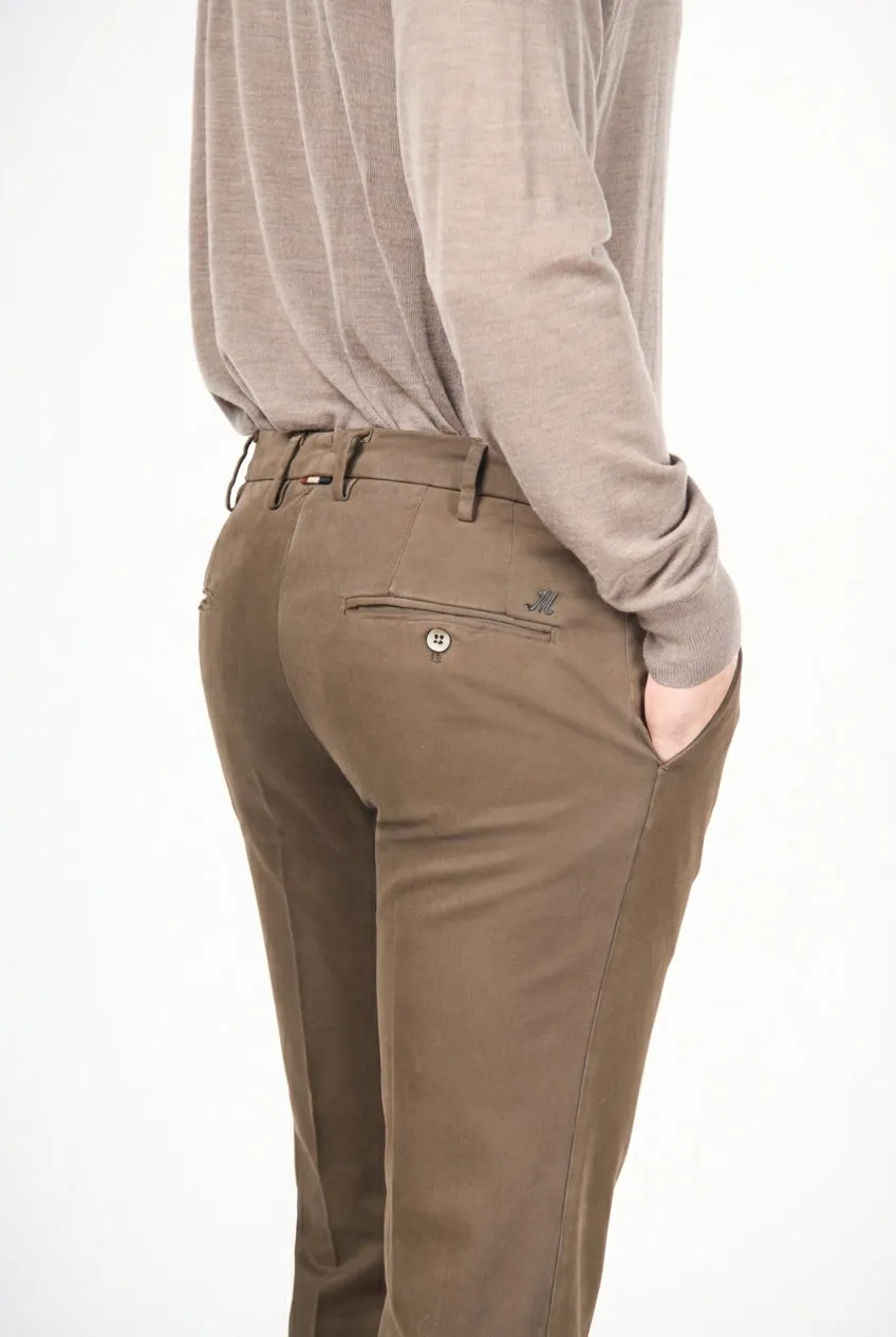 Mason's New York chino bukser brun gabardine regular