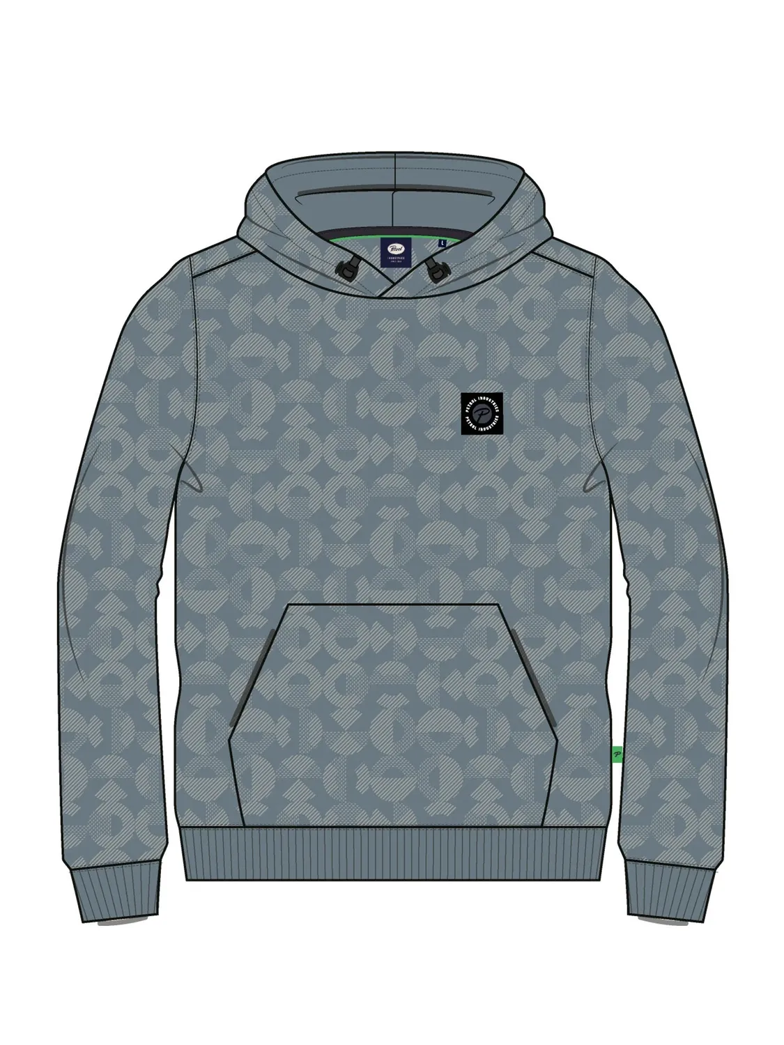 Petrol Industries Forgeplace hoodie Beluga med print drenge