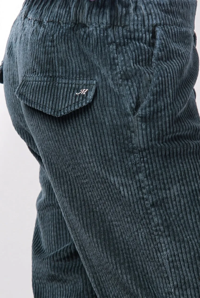 Mason's Malibu Jogger City chinobukser mørkegrøn fløjl