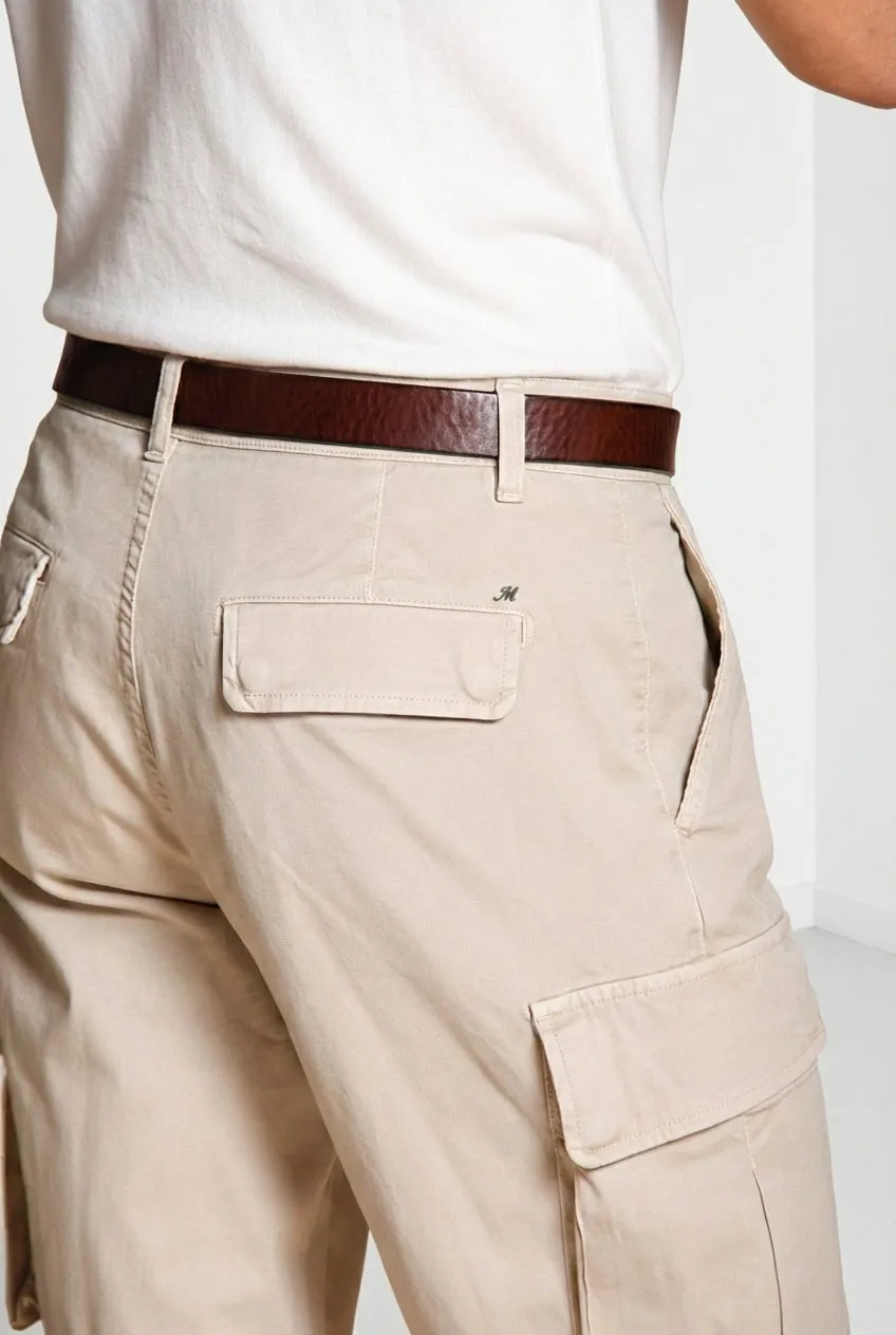 Mason's Chile bermudashorts lysebeige cargo slim