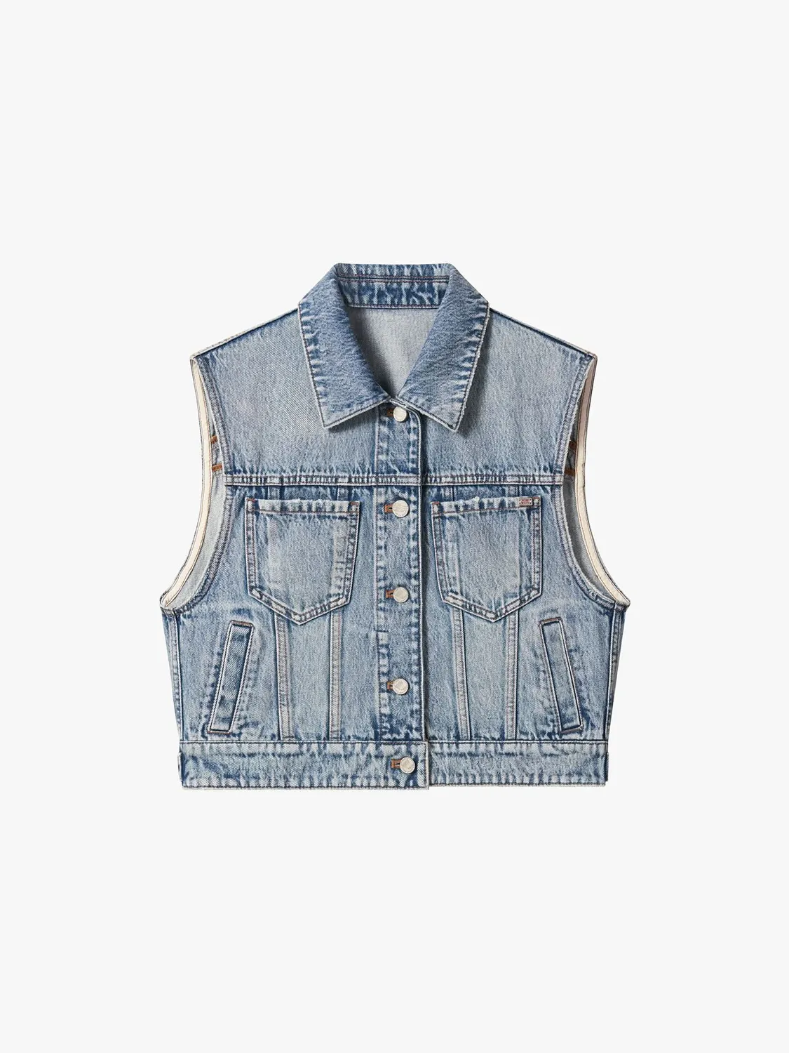 Miss Sixty 6M2WJ05100F20 denimvest lyseblå croppet