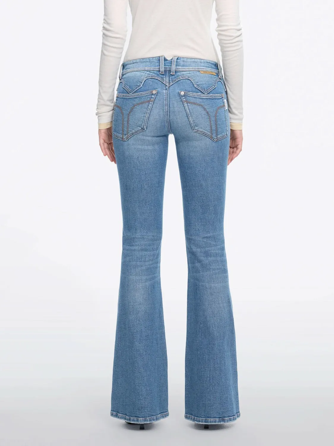 Miss Sixty Bella Low-Rise Flare jeans light blue