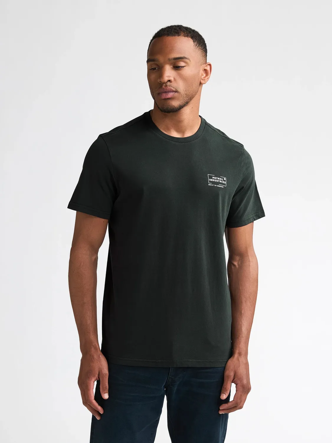 Petrol Industries Russell t-shirt – brystprint bomuld
