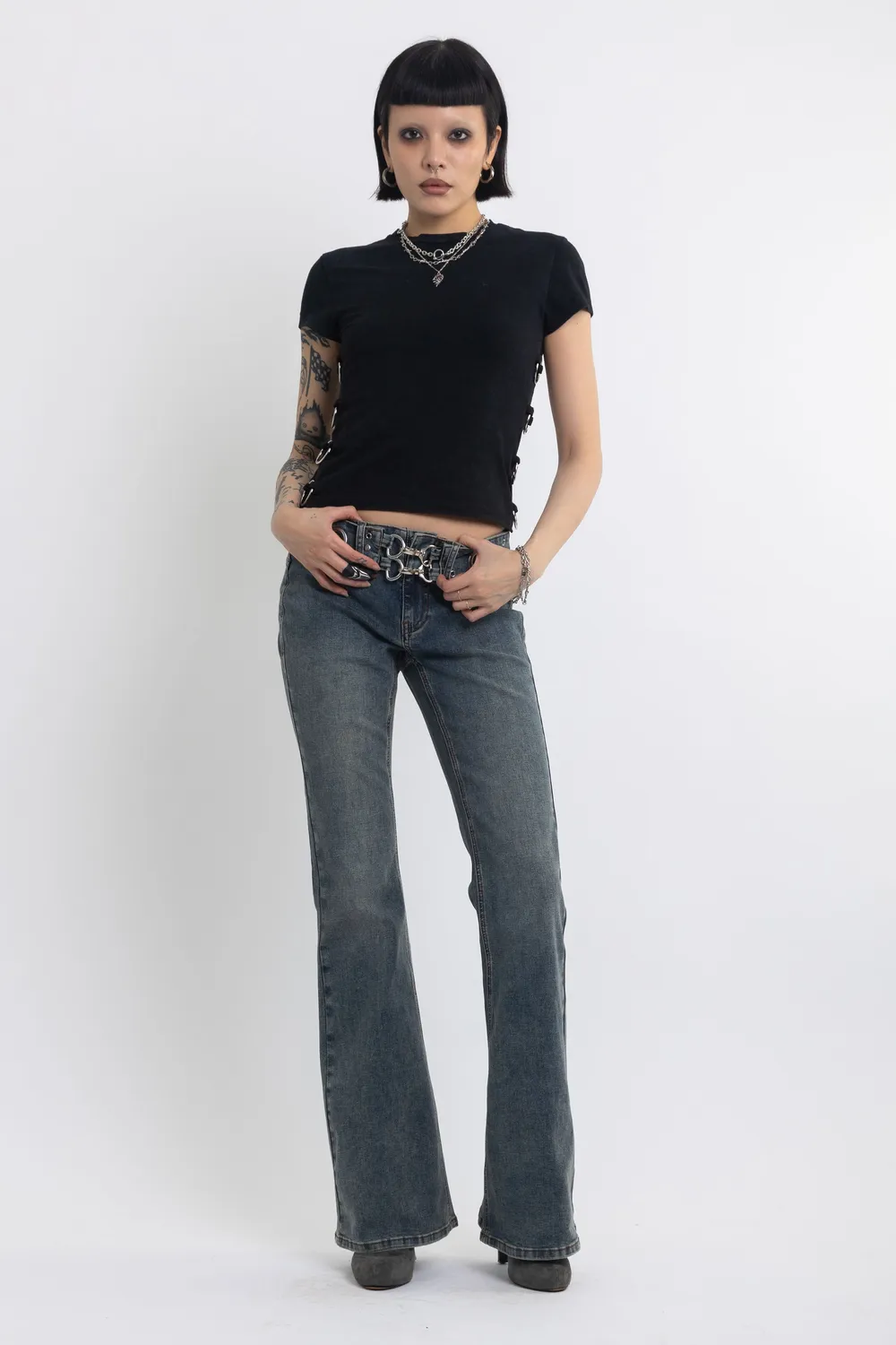 The Ragged Priest Minx flare jeans lav talje vintage
