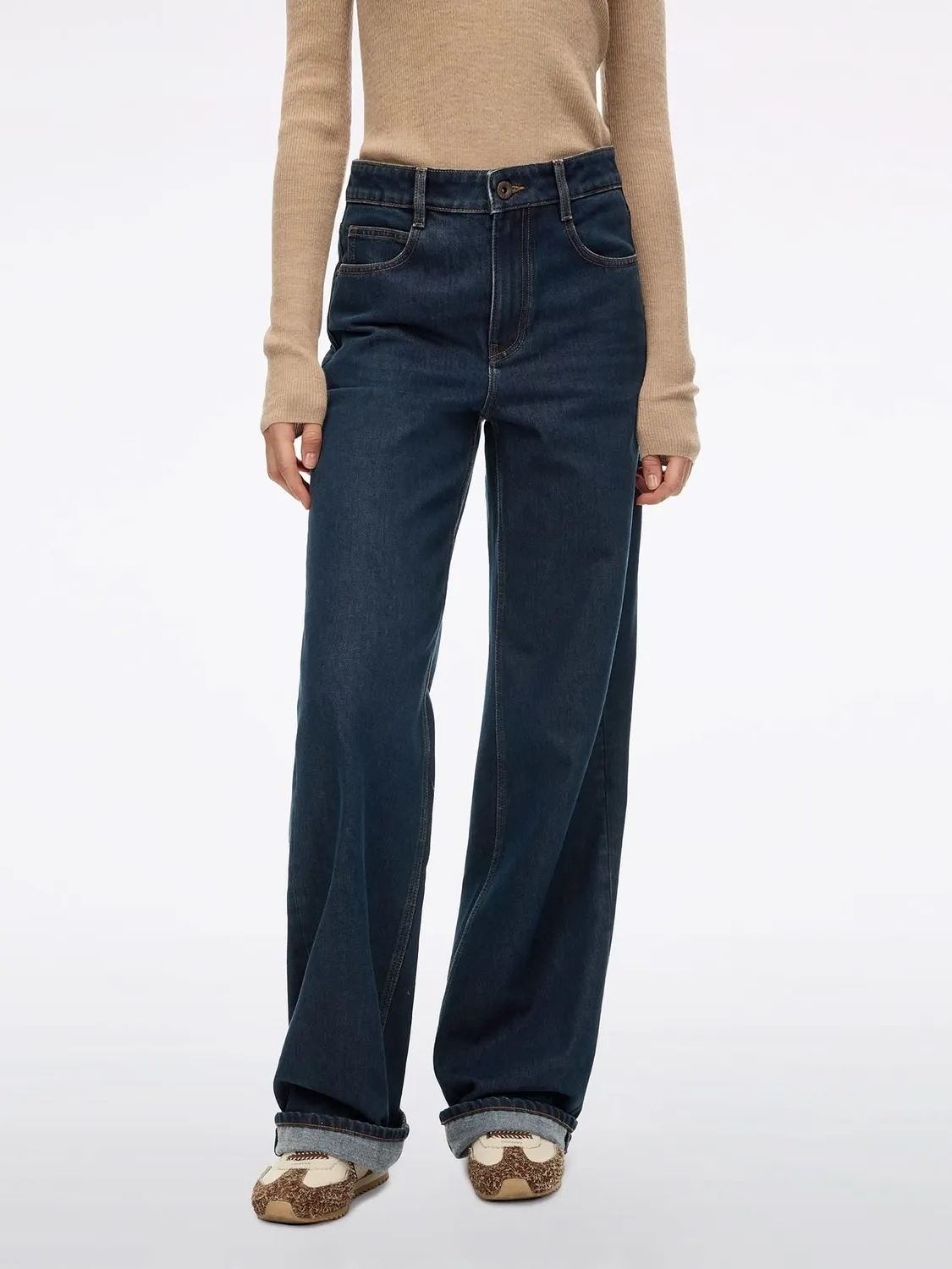 Miss Sixty distressed straight jeans middle blue