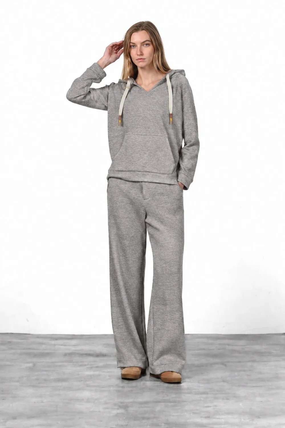 Mason's Hoodie sweatshirt grå striklook dame