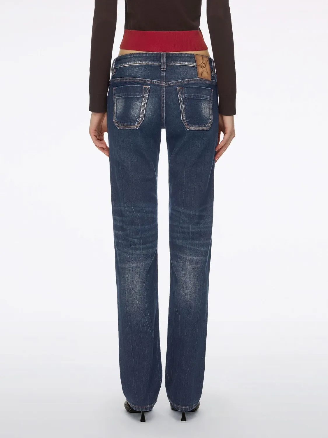 Miss Sixty Bella straight jeans blå lav talje